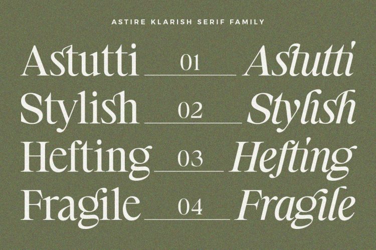 Retro Stylish Serif Family