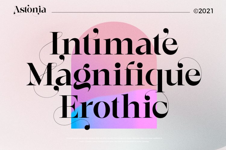 elegant serif font