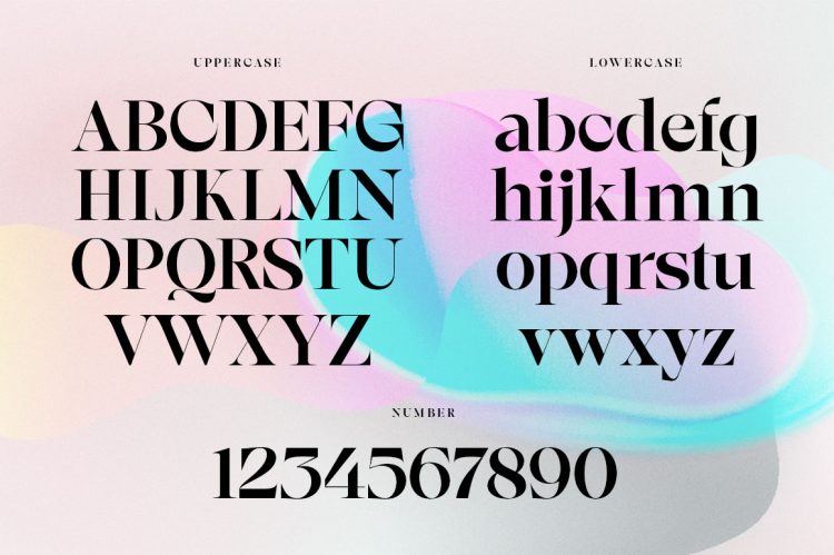 elegant serif font