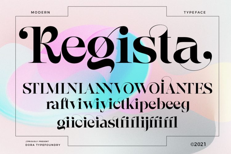 elegant serif font