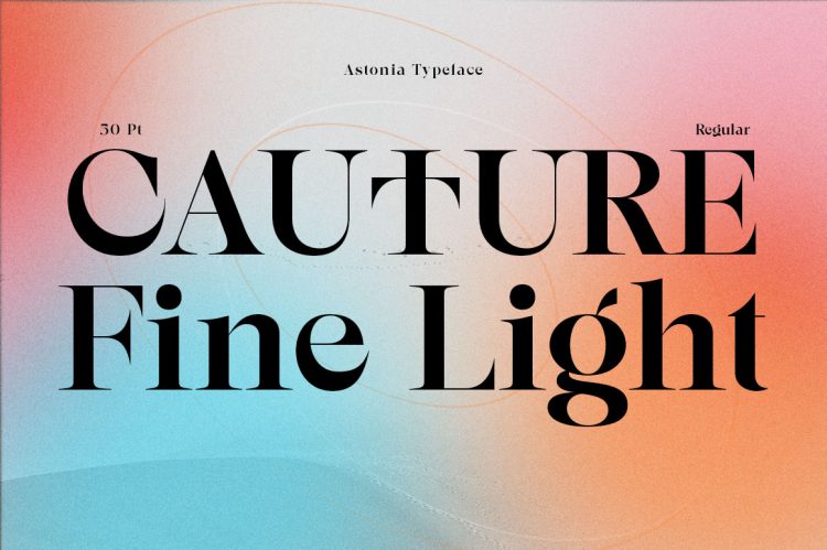 elegant serif font