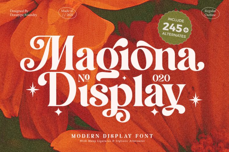 modern display font