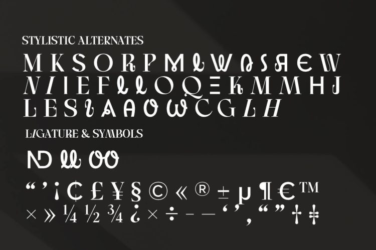 Modern Display Typeface