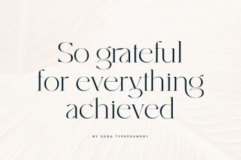 Modern Elegant Serif Font