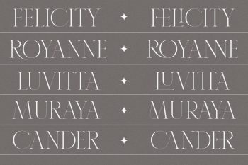 serif display font