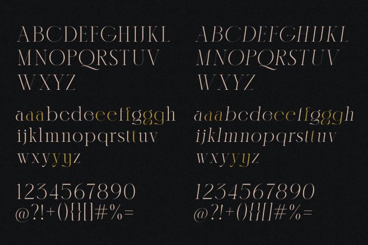 serif display font