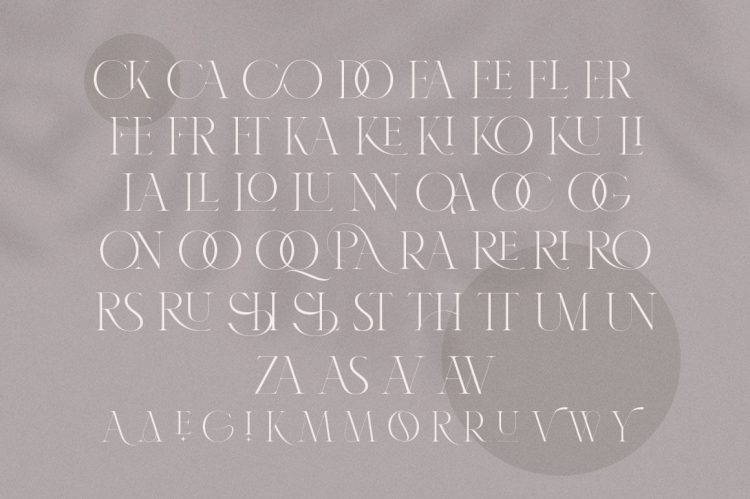 serif display font