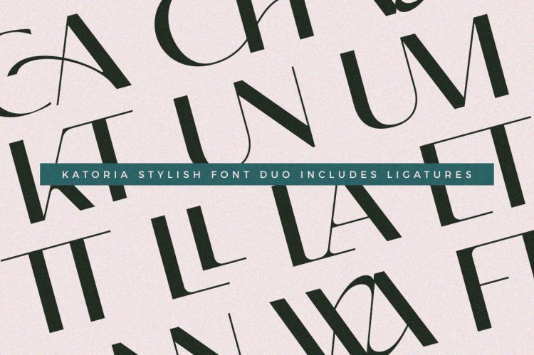 stylish font duo